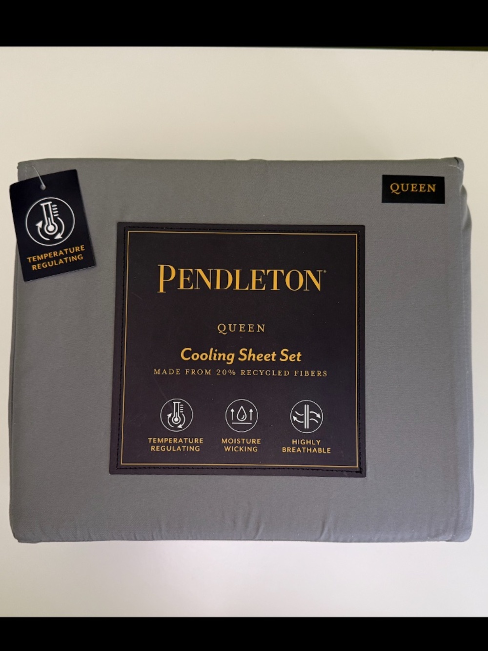 Pendleton Queen Sheet Set in Frost Gray